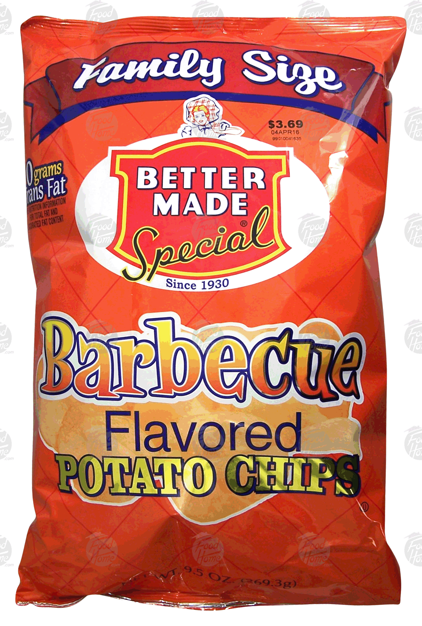 Better Made Family Size barbecue flavored potato chips Full-Size Picture